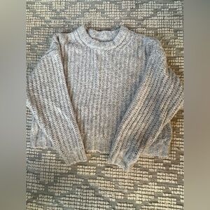American Eagle Soft Gray Knit Sweater
